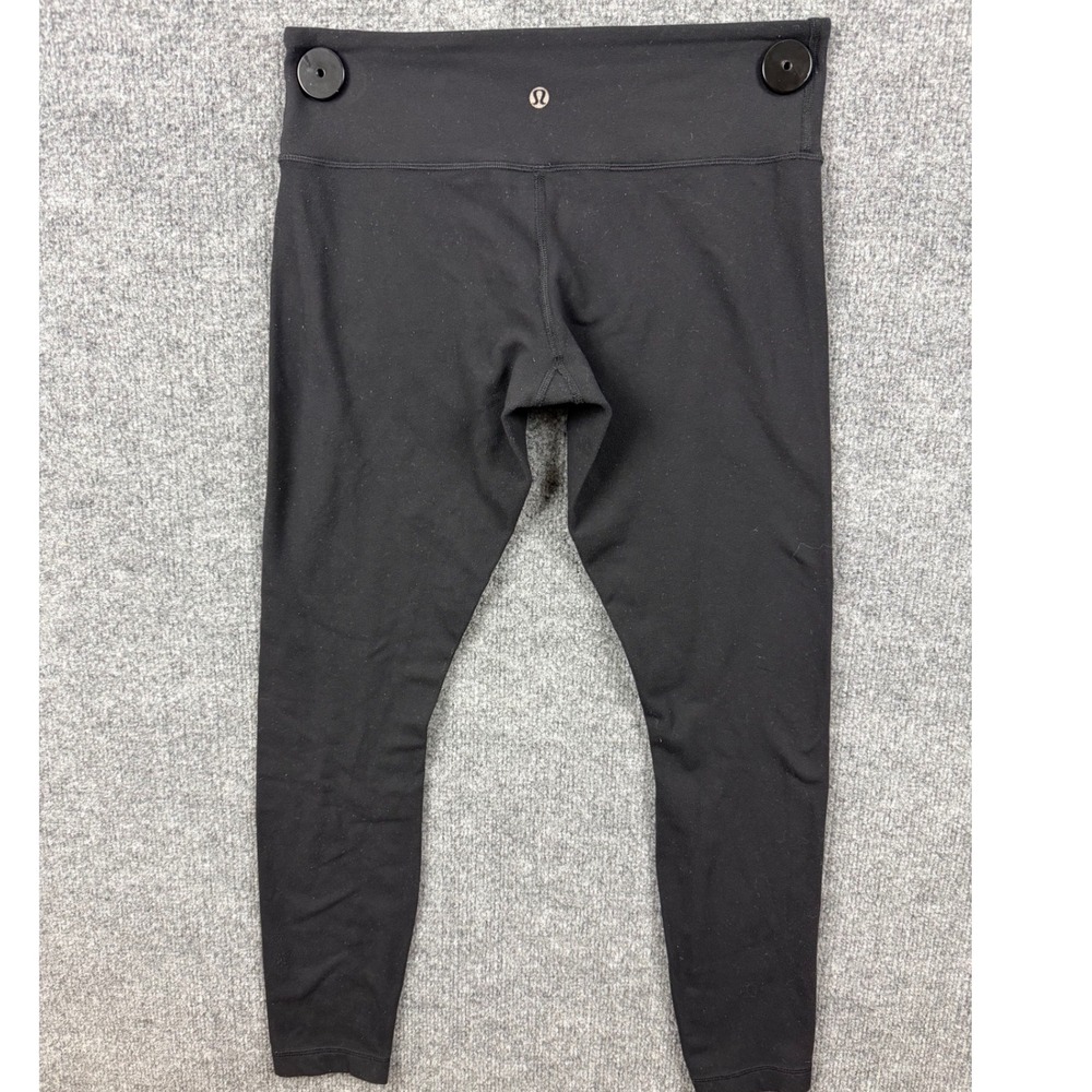 Lululemon Black Leggings Womens Size 8 Yoga Activewear Pants Athleisure Running
